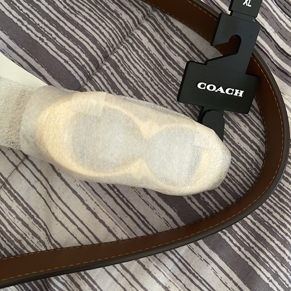 Signature Buckle Belt 25Mm Color Gold/Khaki Saddle Size Extra Large - Picture 3 of 4